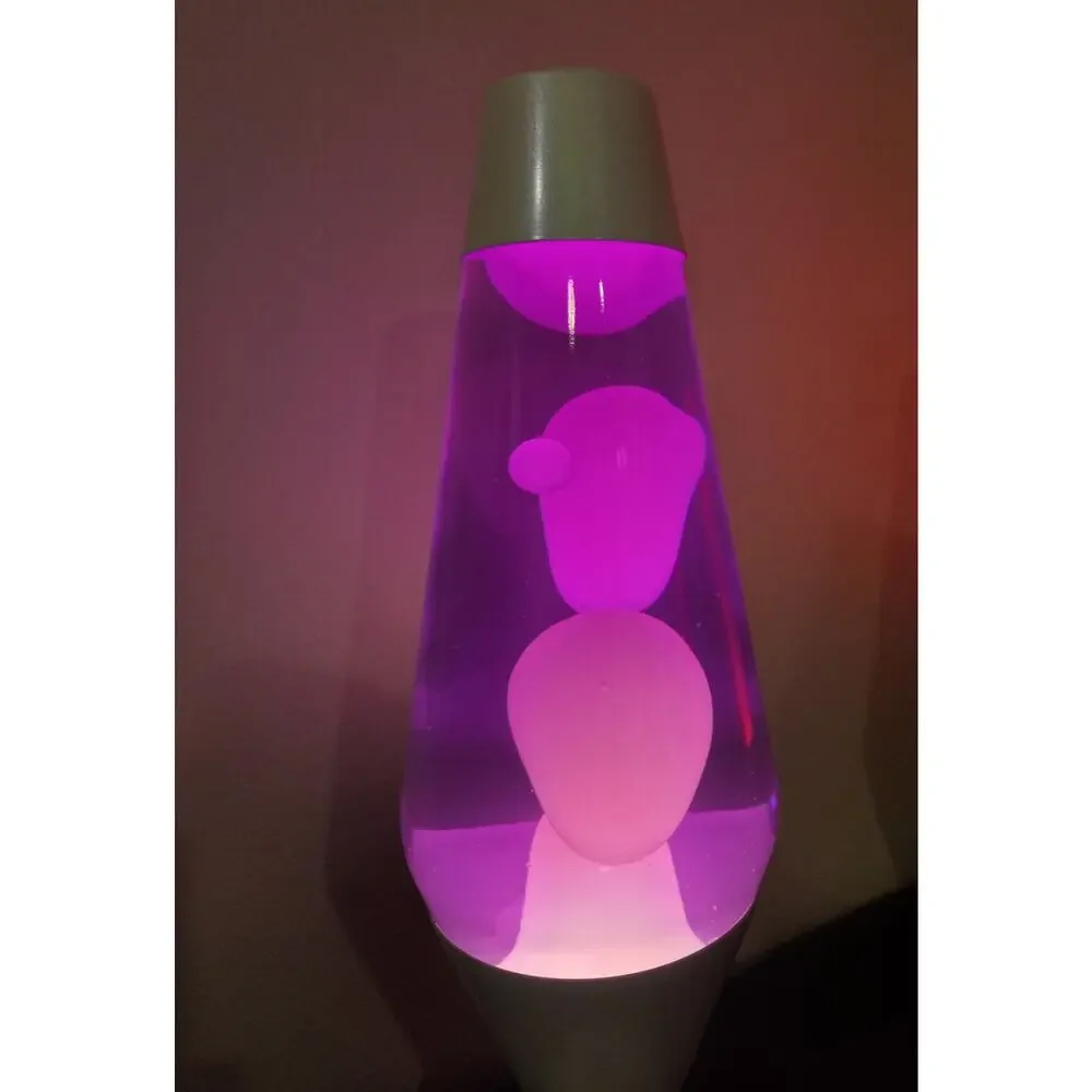 NEW Lava Lamp XL 52 Oz 16.3 In Rare Discontinued Opalescent Pearl Pink Purple